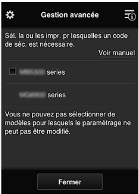 CANON PIXMA MG3650S - Écran Gestion avancée - 3