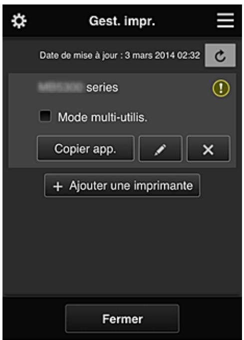 CANON PIXMA MG3650S - Écran Gest. impr. - 1