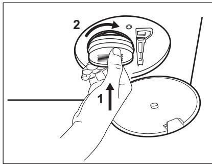 ELECTROLUX EW7W4951EB - Procedez comme déscrit dans les schémas suivants pour nettoyer le filtr de la pompe : - 7