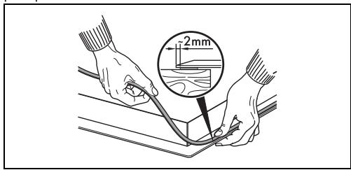 SMEG SIM3844N - Joint de la plaque de cuisson - 1