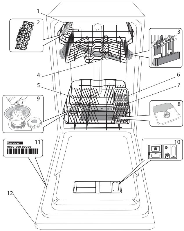 WHIRLPOOL WSIC3M27C - DESCRIPTION DU PRODUIT - 1