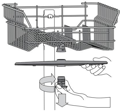 WHIRLPOOL WSIC3M27C - NETTOVER LES BRAS D'ASPERSION - 1
