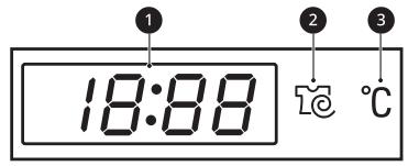 LG F854M22WR - Affichage de l'heure et du statut - 1