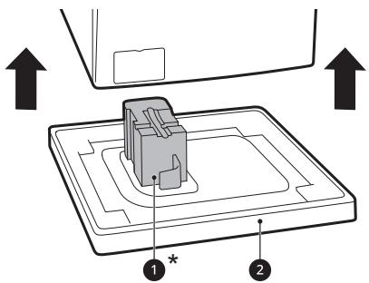 LG F854M22WR - Soulever l'appareil de sa base en mousse - 1