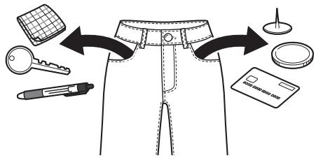 LG F854M22WR - Vérifier les vêtements avant le chargement - 1