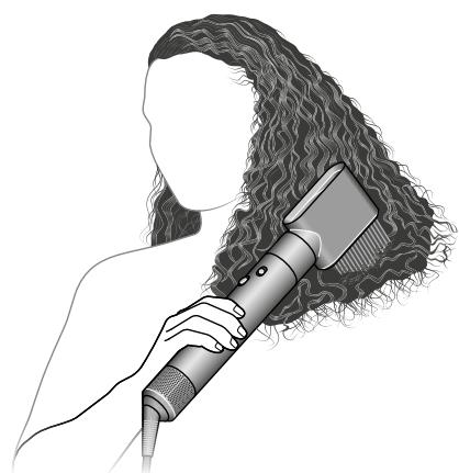 DYSON Aiwrap i.d - Peigne à dents larges - 1