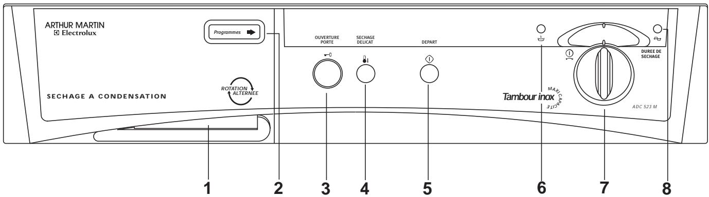 ARTHUR MARTIN ADC 523 M - Utilisation de votre sèche-linge - 1