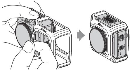 NIKON ACTION CAM KEYMISSION 360 - Fixation de la protection en silicone - 1