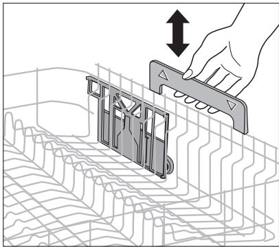 AEG-ELECTROLUX FAVORIT 40860 - Surelever / abaisser le panier supérieur - 1