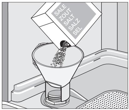 AEG-ELECTROLUX FSILENCEMOP - Verser le sel spécial - 1