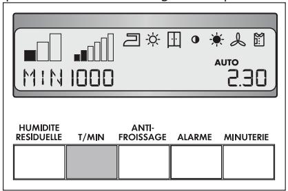 AEG-ELECTROLUX T59840 - Sélection de la vitesse d'essorage en lave-linge. - 1