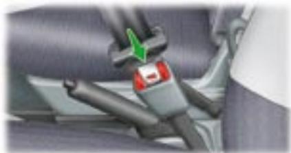 PEUGEOT 107 - Verrouillage / déverrouillage des ceintures de sécurité - 1