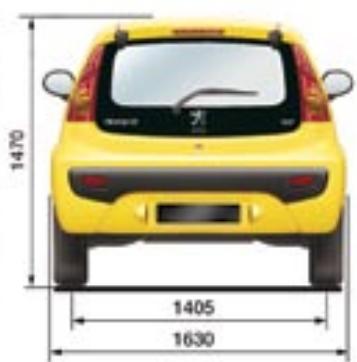 PEUGEOT 107 - Les MASSES DIESEL (en KG) - 3