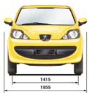 PEUGEOT 107 - Les MASSES DIESEL (en KG) - 2