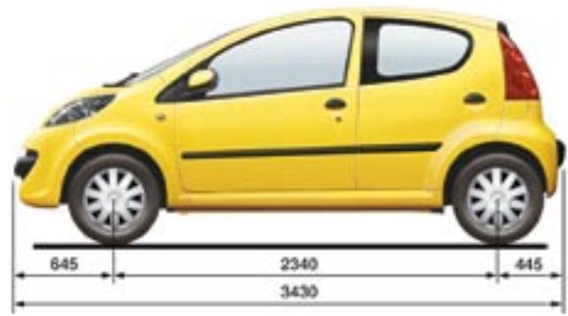 PEUGEOT 107 - Les MASSES DIESEL (en KG) - 1