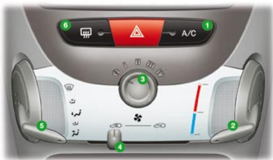 PEUGEOT 107 - Dégivrage et désembuage - 1
