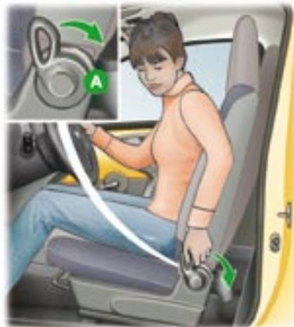 PEUGEOT 107 - Réglage longitudinal - 1