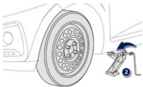 PEUGEOT 108 - Fixation de la roue de secours de type "galette - 2