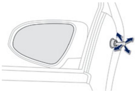 PEUGEOT 108 - Rétroviseurs extérieurs manuels - 1