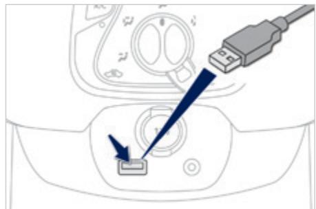 PEUGEOT 108 - Utiliser l'entrée auxiliaire (a/v) (câble audio non fourni) - 1
