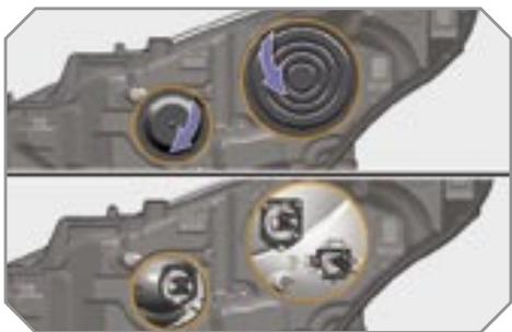PEUGEOT 207 - Changement des feux des croisements, de route ou des projecteurs directionnels - 3
