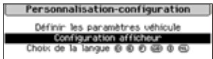PEUGEOT 207 - Menu «personnalisation-configuration - 1