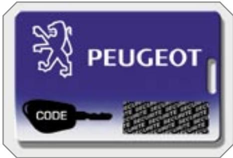 PEUGEOT 207 - Carte confidentielle - 1