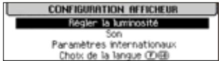 PEUGEOT 207 - Configuration de l'afficheur - 1