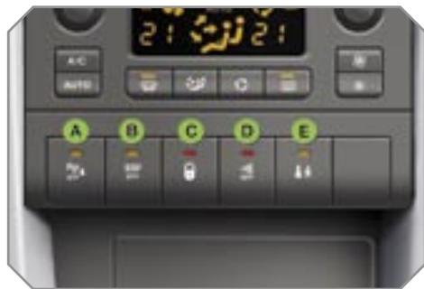 PEUGEOT 207 - Barrette de commandes - 1