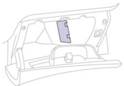 PEUGEOT 208 - Fusibles derrière la boîte à gants - 1