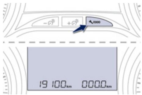 PEUGEOT 208 - Remise à zéro du kilométrage journalier - 1