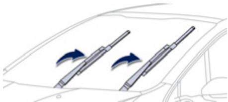 PEUGEOT 208 - Position particulière de l'essuie-vitre avant - 1
