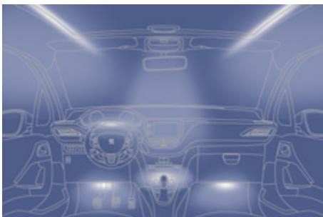 PEUGEOT 208 - Éclairage d'ambiance intérieure - 1