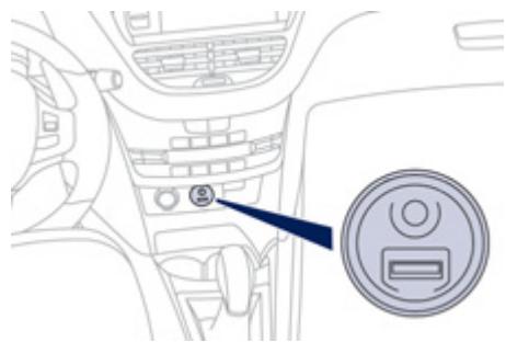 PEUGEOT 208 - Prise USB / jack - 1