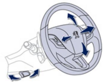 PEUGEOT 208 - Réglage du volant - 1