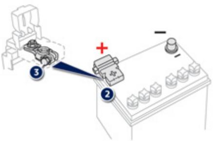 PEUGEOT ION - Recharger la batterie avec un chargeur de batterie - 1