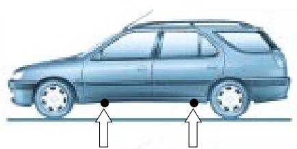 PEUGEOT 306 - Accès à la roue de secours - 1