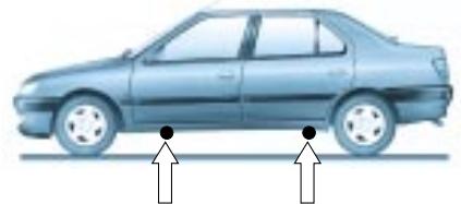 PEUGEOT 306 - Accès à la roue de secours - 2