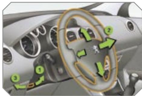 PEUGEOT 308 - Réglage du volant - 1