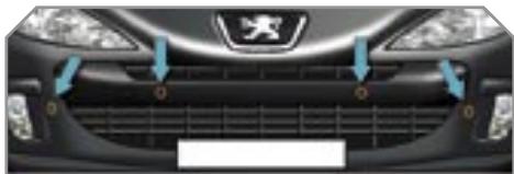 PEUGEOT 308 - L'aide graphique et SONORE au stationnement avant et/ou arrière - 1