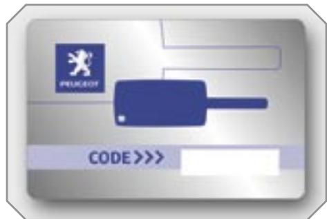PEUGEOT 308 - Carte confidentielle - 1