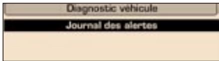 PEUGEOT 308 - Journal des alertes - 2