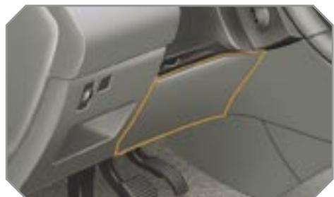 PEUGEOT 308 - Airbag genoux - 1