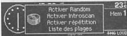 PEUGEOT 407 - Menu "changeur - 1