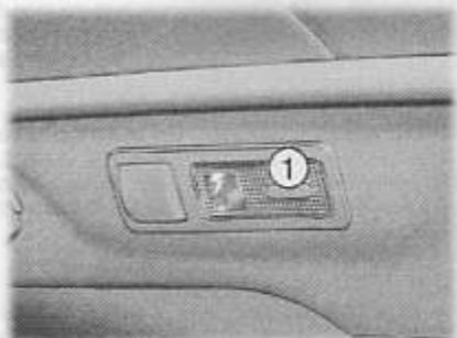 PEUGEOT 407 - Les liseuses arrière (véhicule équipé d'un tout panoramaque) - 1