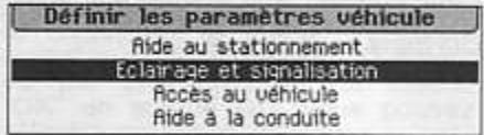 PEUGEOT 407 - Définir les paramètres véhicules - 1