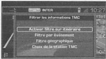 PEUGEOT 407 - Filtrage des messages TMC - 2