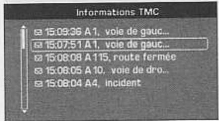 PEUGEOT 407 - Menu contextuel navigation - guidage - 2