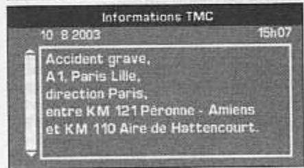 PEUGEOT 407 - Menu contextuel navigation - guidage - 3