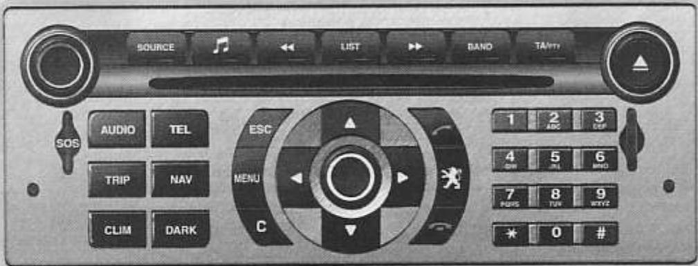 PEUGEOT 407 - Réglage en mode CD ou radio - 1